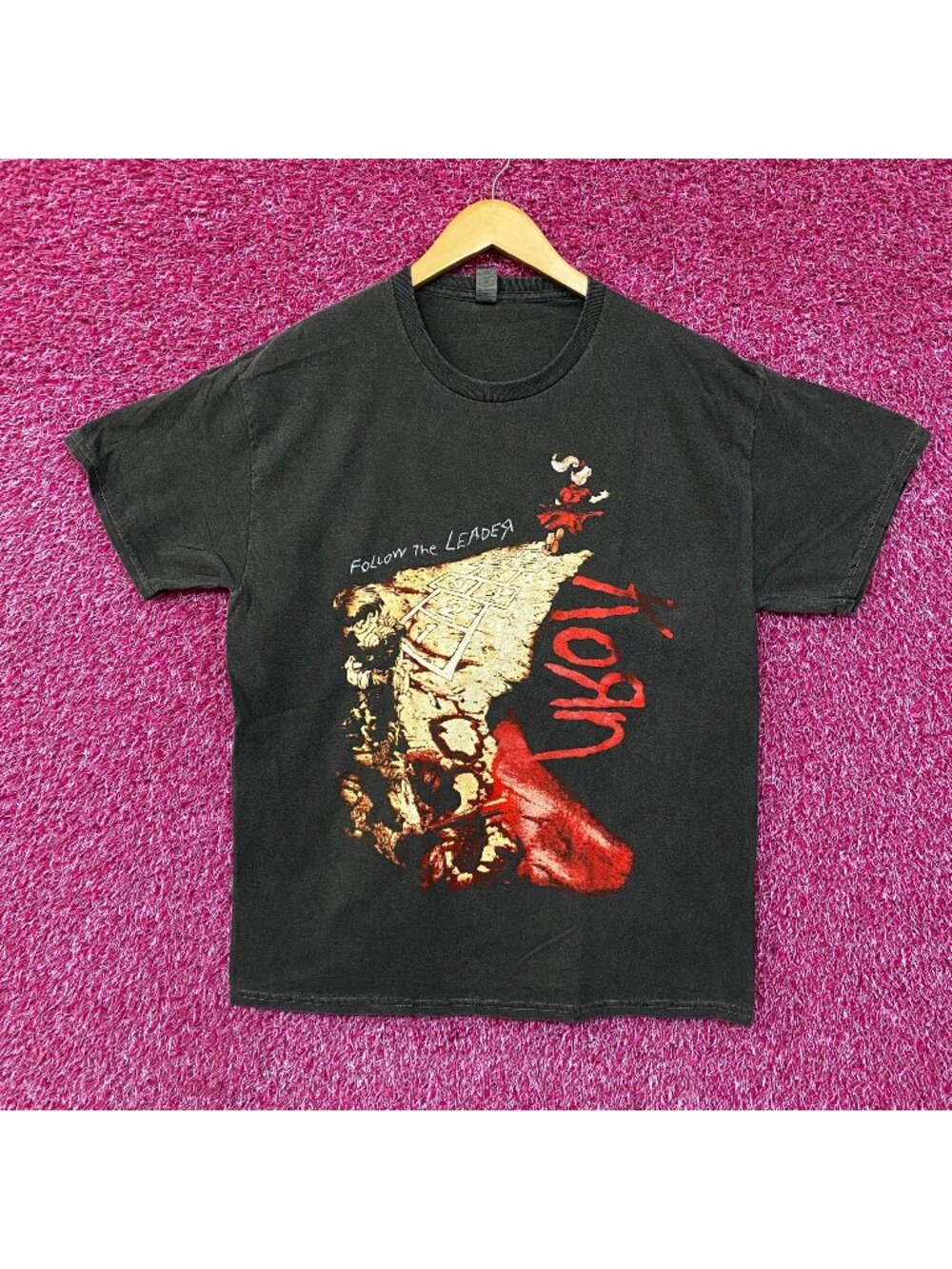 Korn Follow the Leader Nu Metal Band T-shirt Large